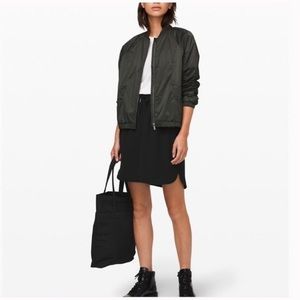 Lululemon On The Fly Woven Black Skirt